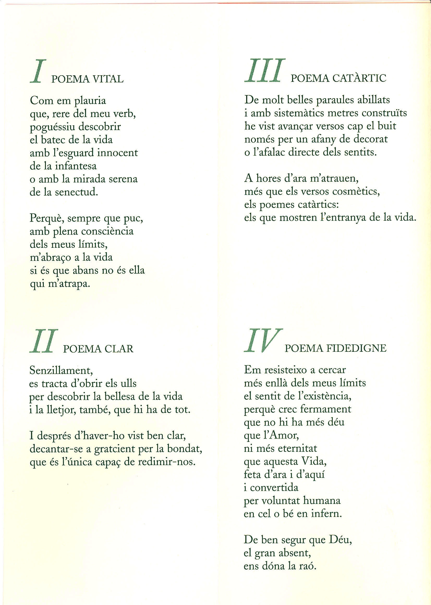 Aquest any poemes a la carta servits per Francesc Orenes