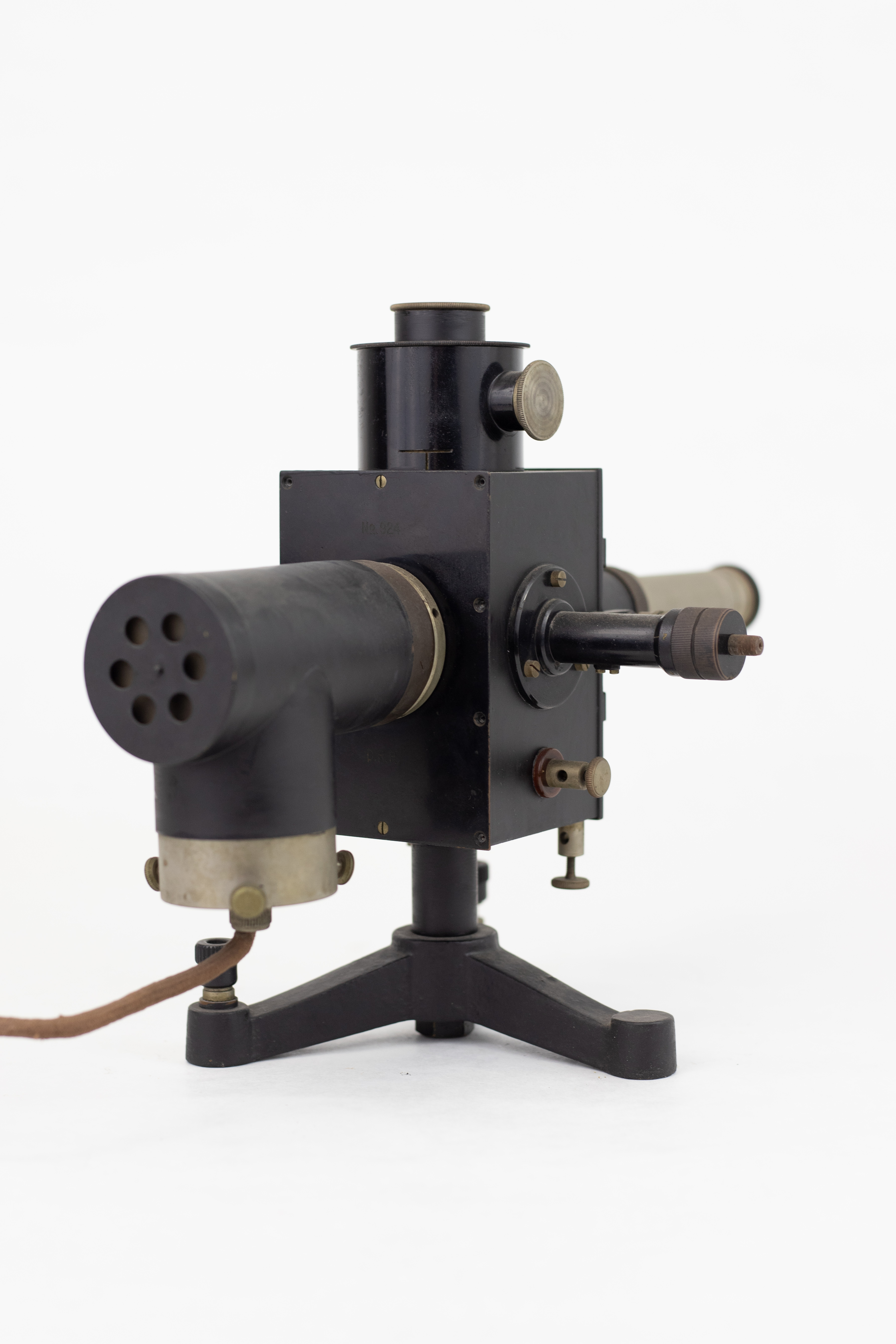 Electròmetre de Wulf amb font d’il·luminació
