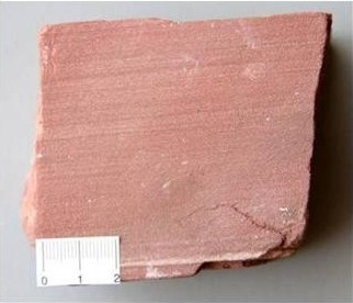 Gres vermell: roca sedimentària detrítica del grup de les arenites