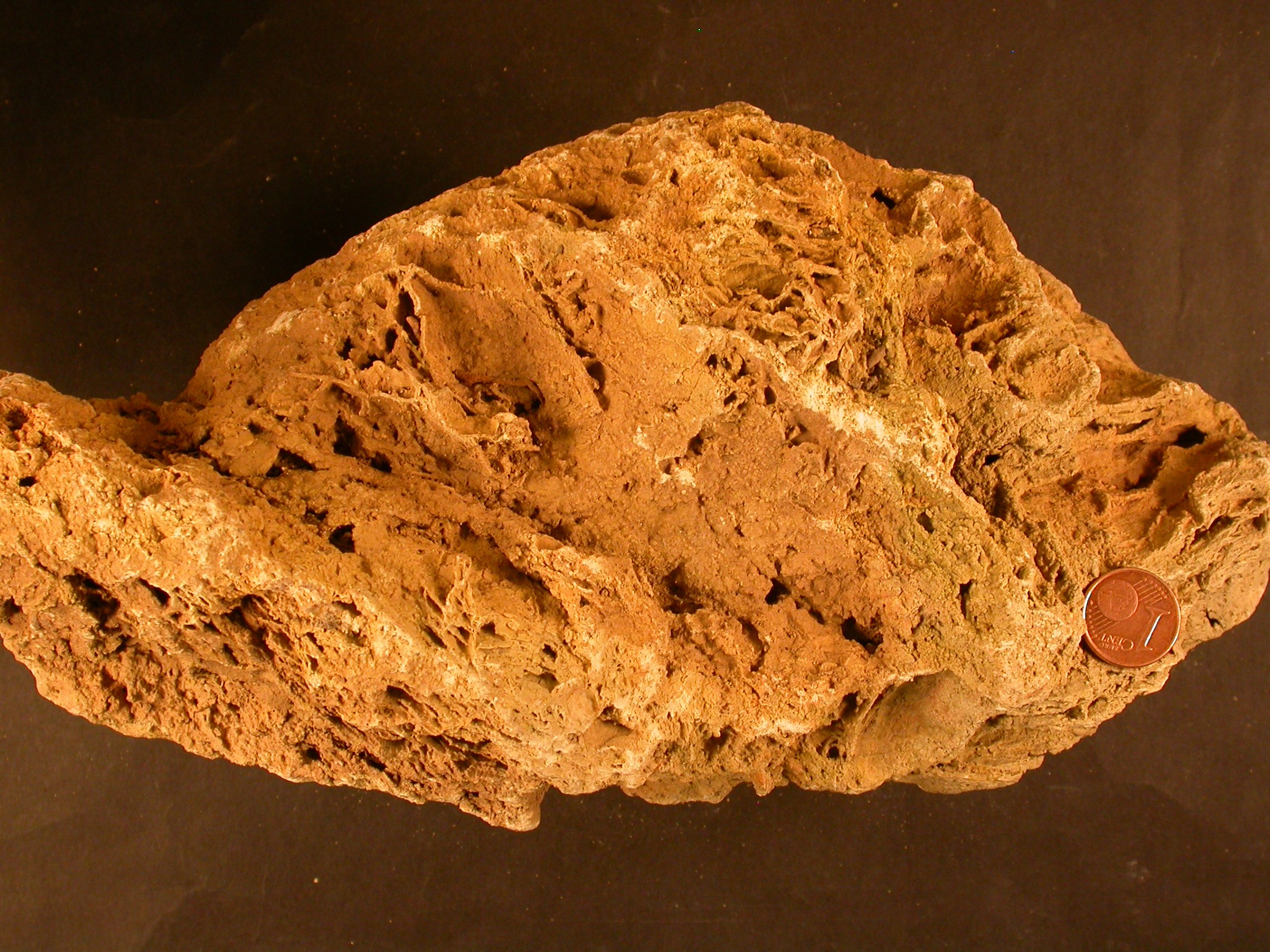 Travertí: roca sedimentària carbonàtica