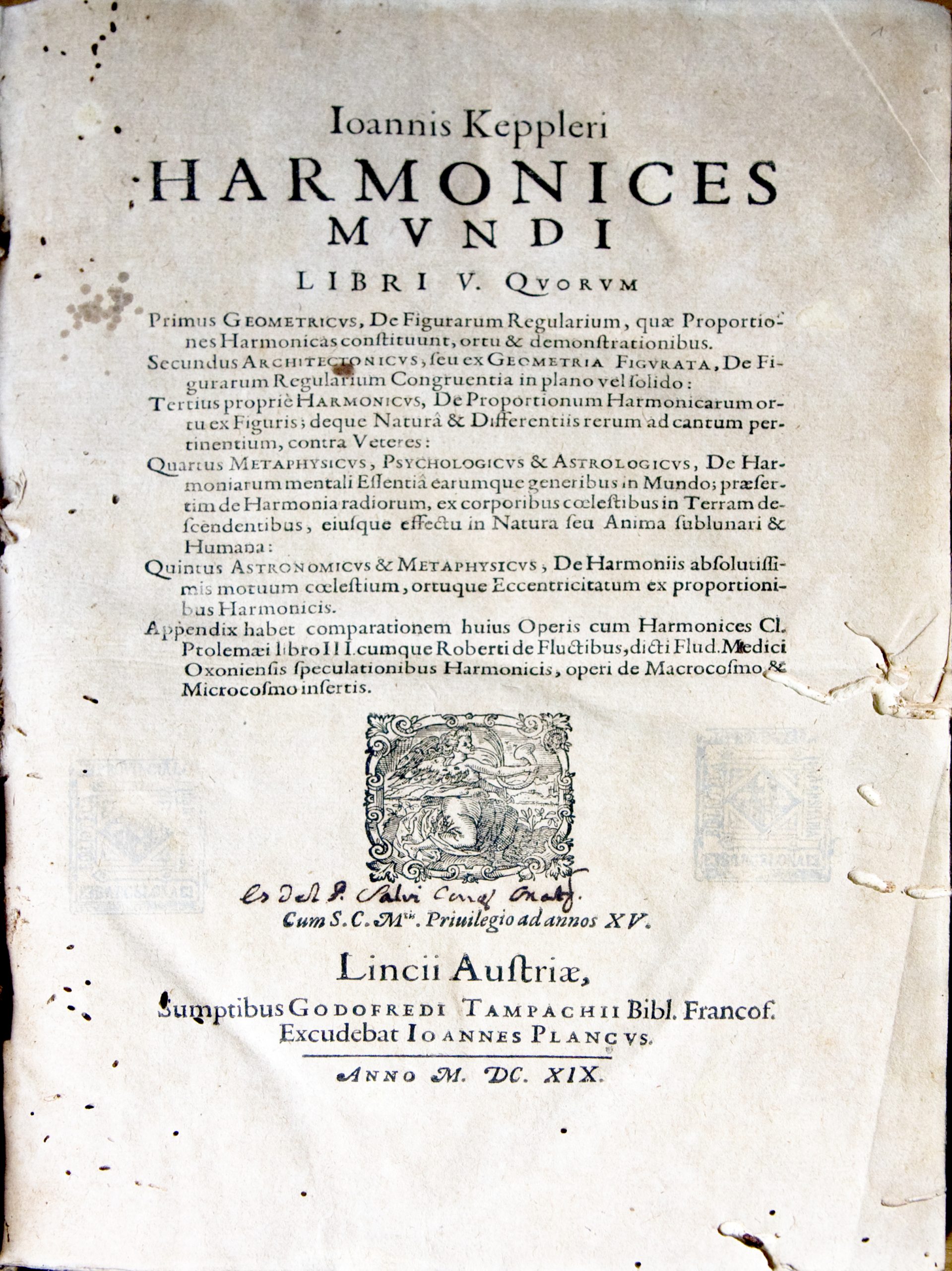 Ioannis Keppleri Harmonices mundi libri V