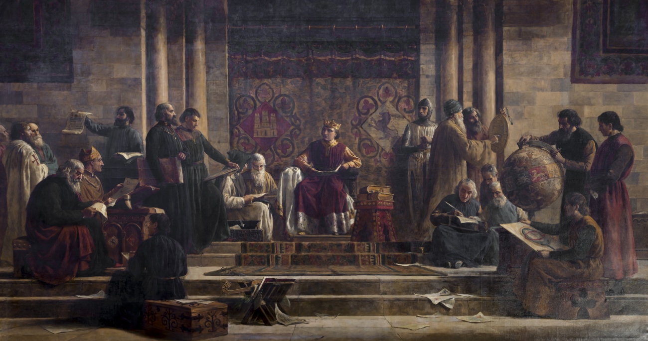 Alfons X el Savi, envoltat dels seus col·laboradors
