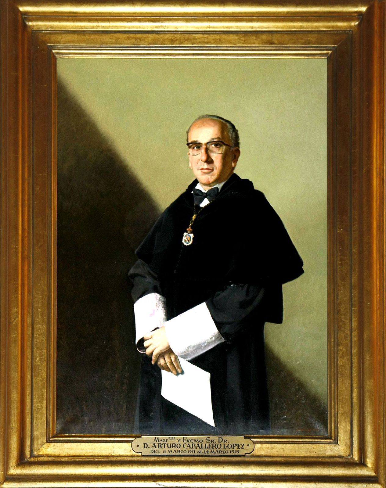 Retrat del rector Artur Caballero López