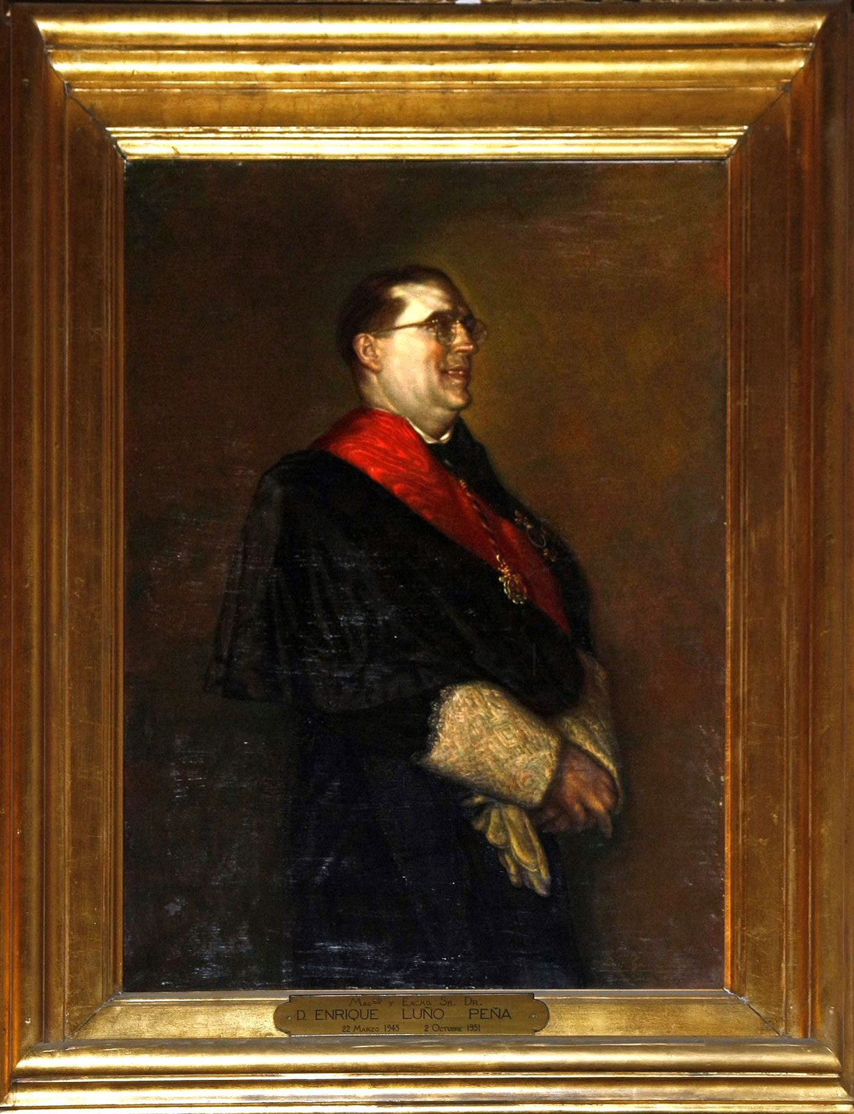 Retrat del rector Enrique Luño Peña