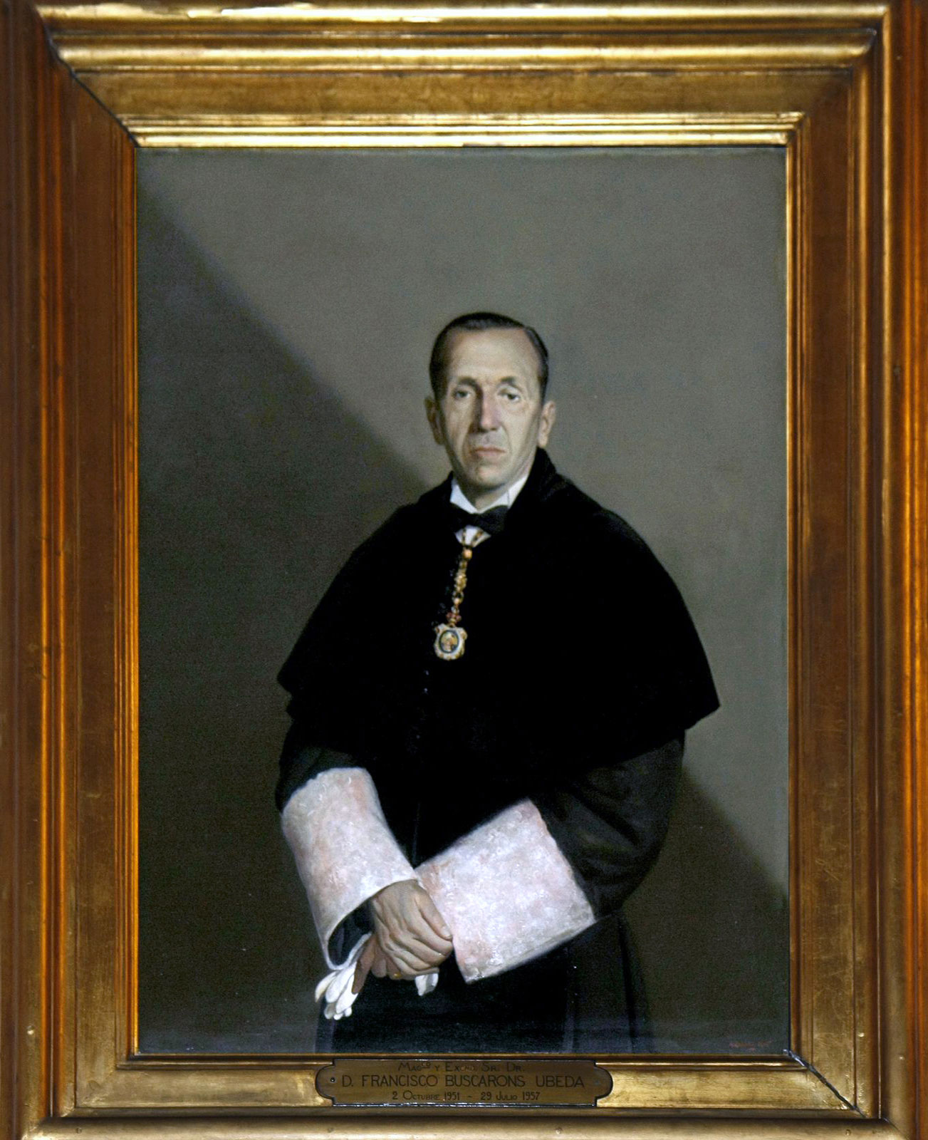 Retrat del rector Francisco Buscarons Úbeda