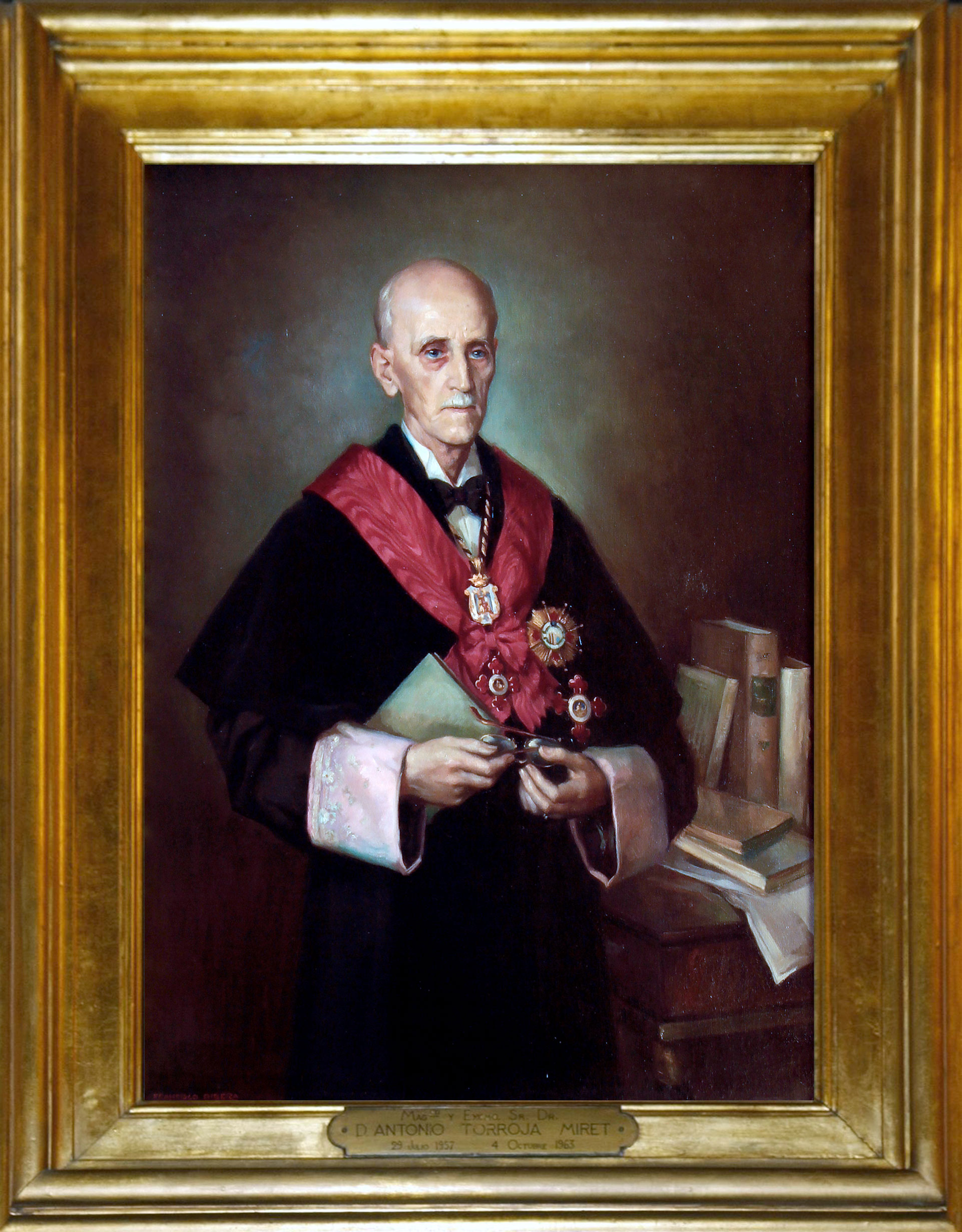 Retrat del rector Antonio Torroja Miret