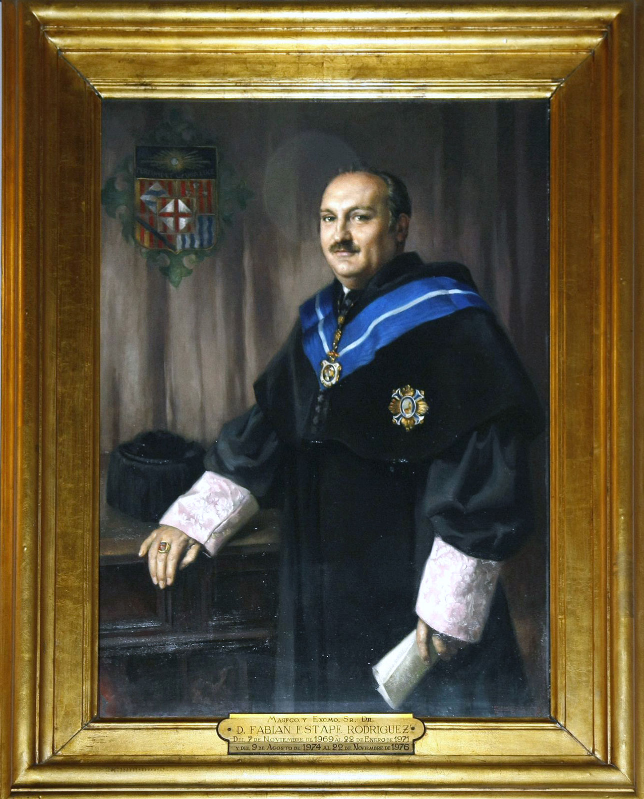 Retrat del rector Fabià Estapé Rodríguez