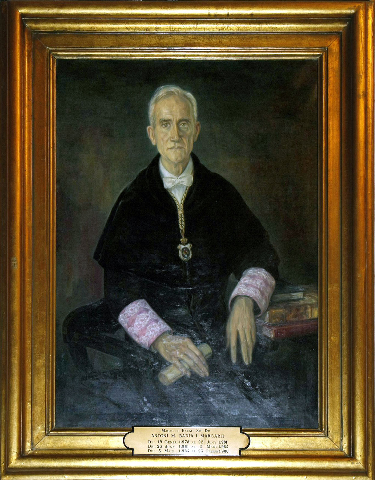 Retrat del rector Antoni M. Badia i Margarit