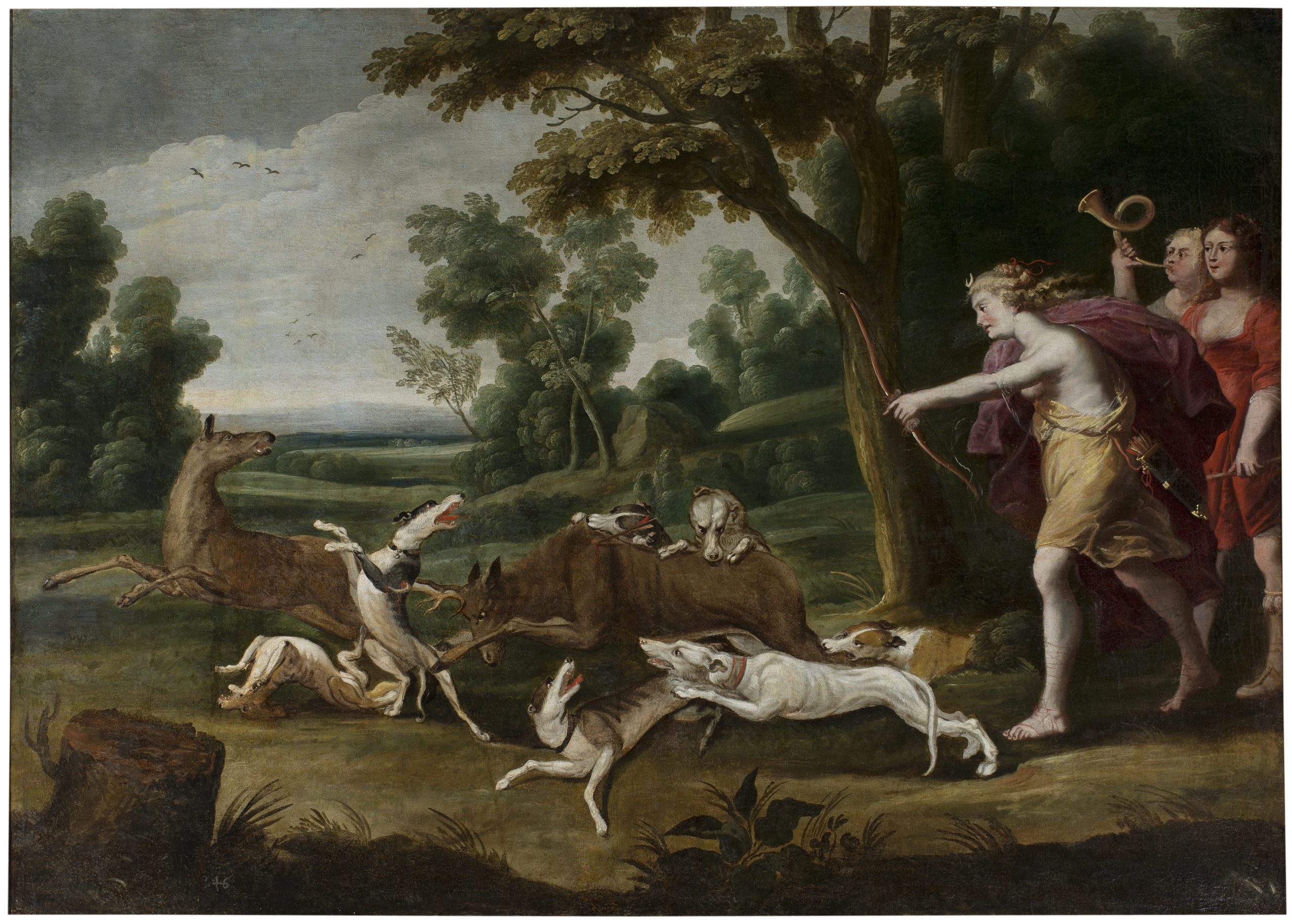 Diana caçant amb les seves nimfes