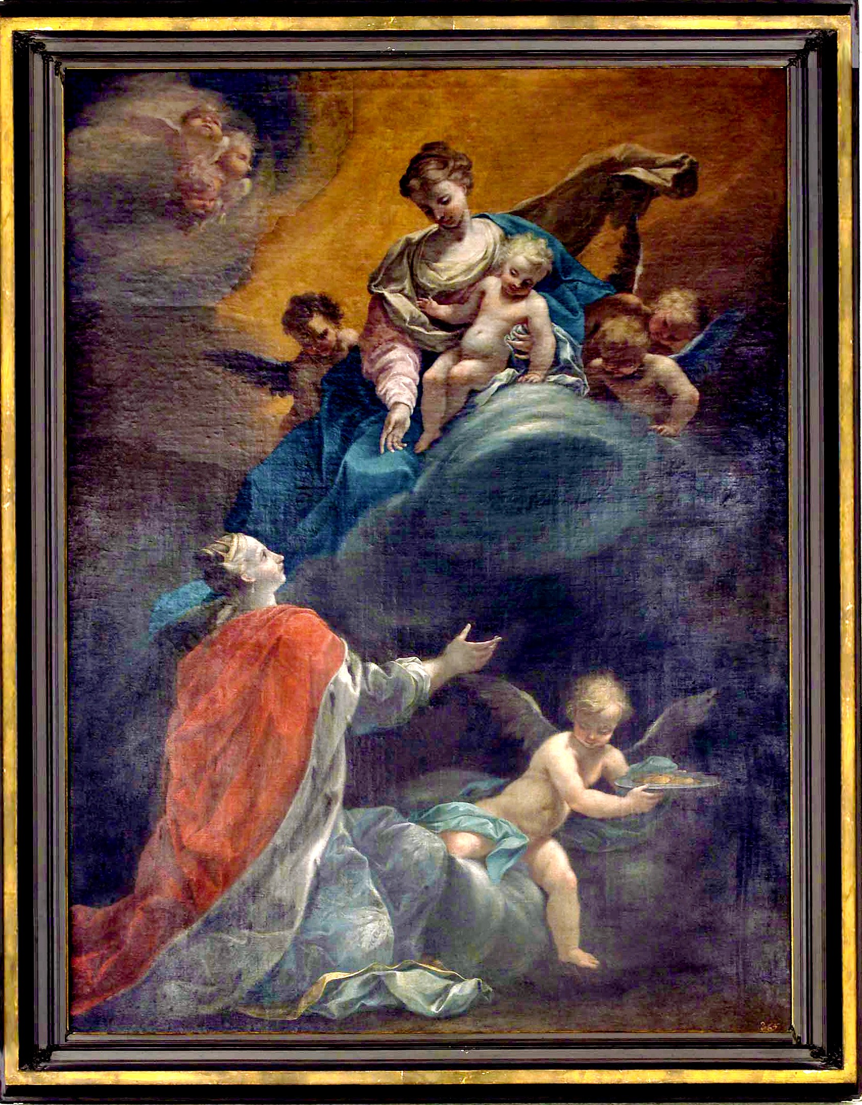Aparició de la Mare de Déu amb l’Infant a santa Àgata