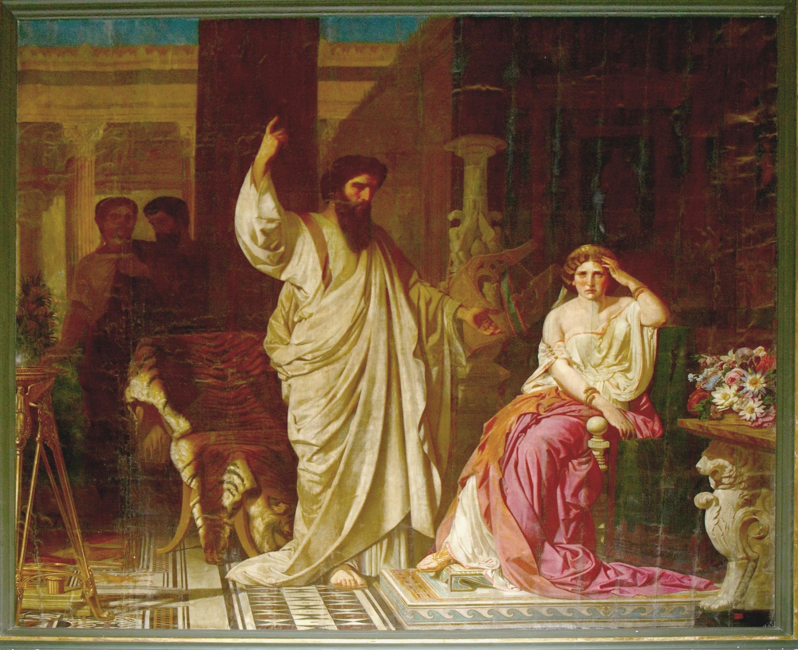 Sant Pau és sorprès per Neró en el moment de convertir sabina Popea