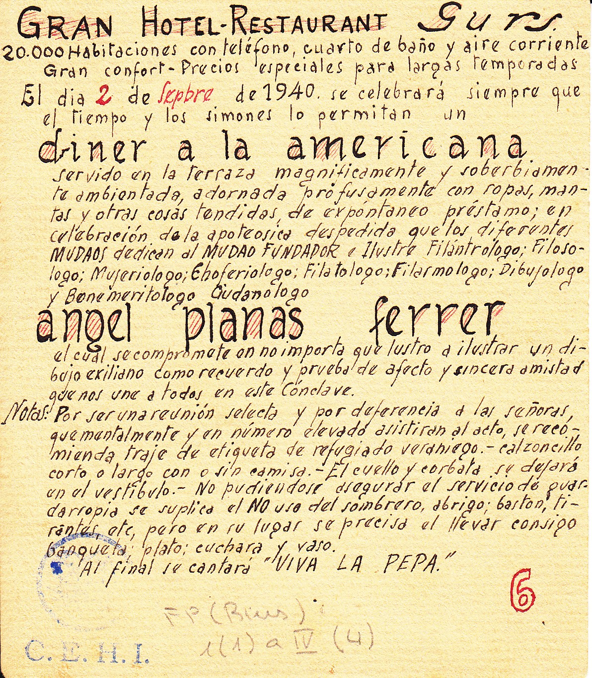 «Gran hotel restaurant Gurs»