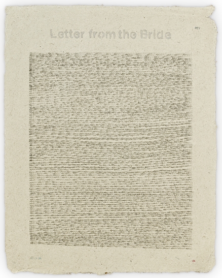 «Letter from the Bride» (Carta de la núvia)