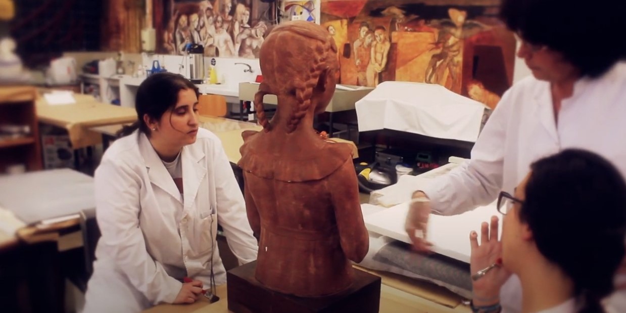 Restauració de l’escultura de Lluisa Granero