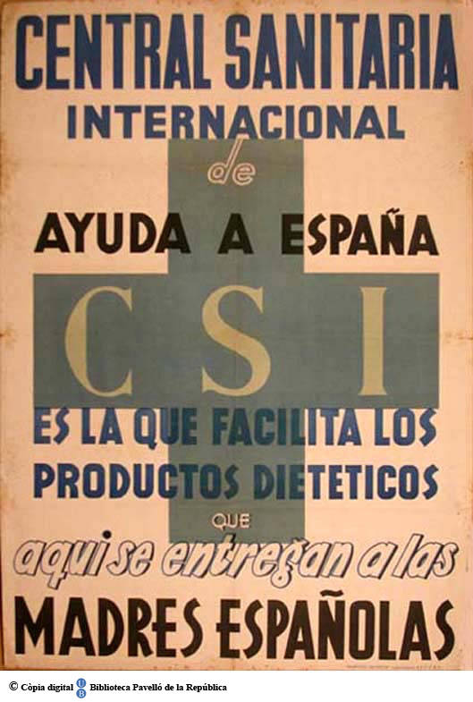 Central Sanitaria Internacional de ayuda a España CSI es la que facilita los productos dietéticos que aqui se entregan a las madres españolas